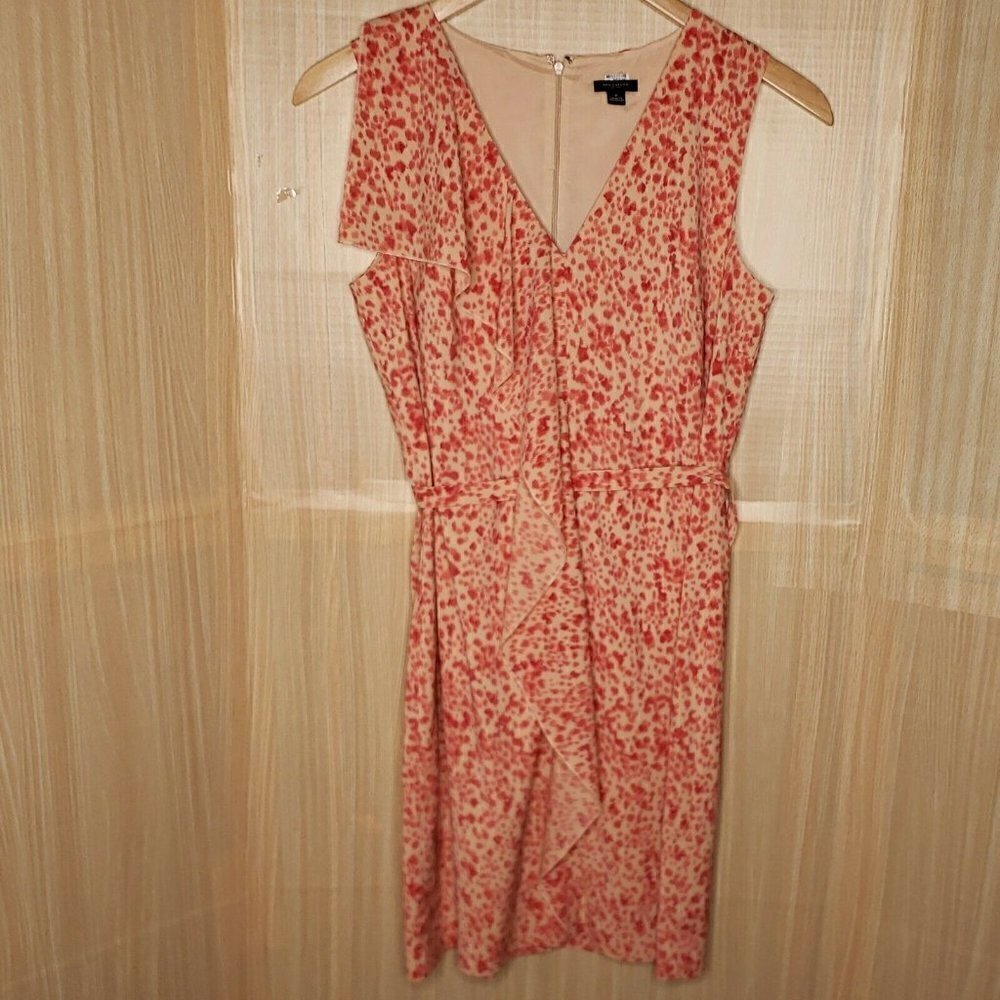Ann Taylor Womens Abstract Dot Print Sheath Dress